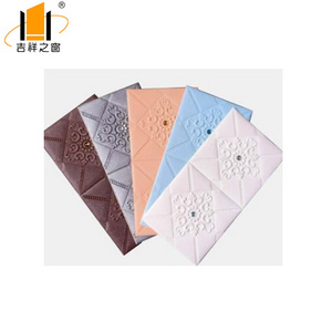 3d leather wall panel embossed wall board for living room 70*77cm