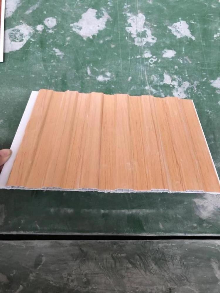 PVC wall panel 5 groove panel wood pattern new lamination design for home decoration