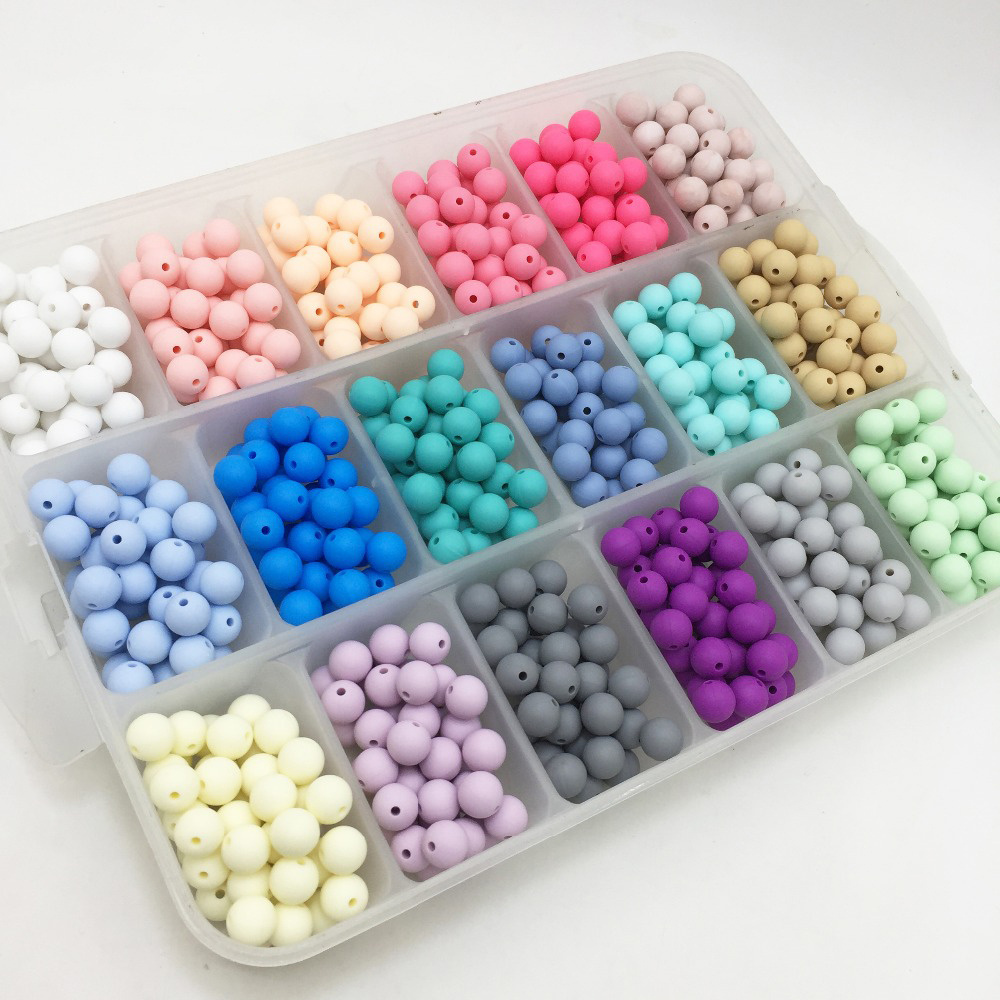 Custom Wholesale Eco Friendly DIY Soft Teething Silicone Pen Beads Silicon Beads For Pen Making