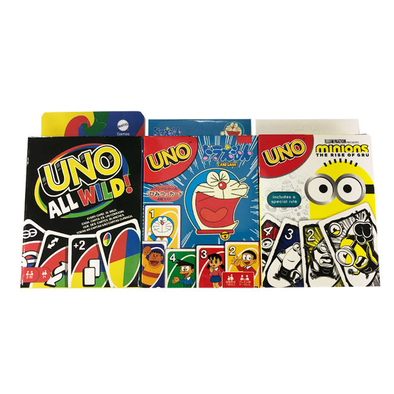 Animes Unos Flip Card Party Playing English Version Tabletop Toy Unos Game Cards For Kids Adults Developmental