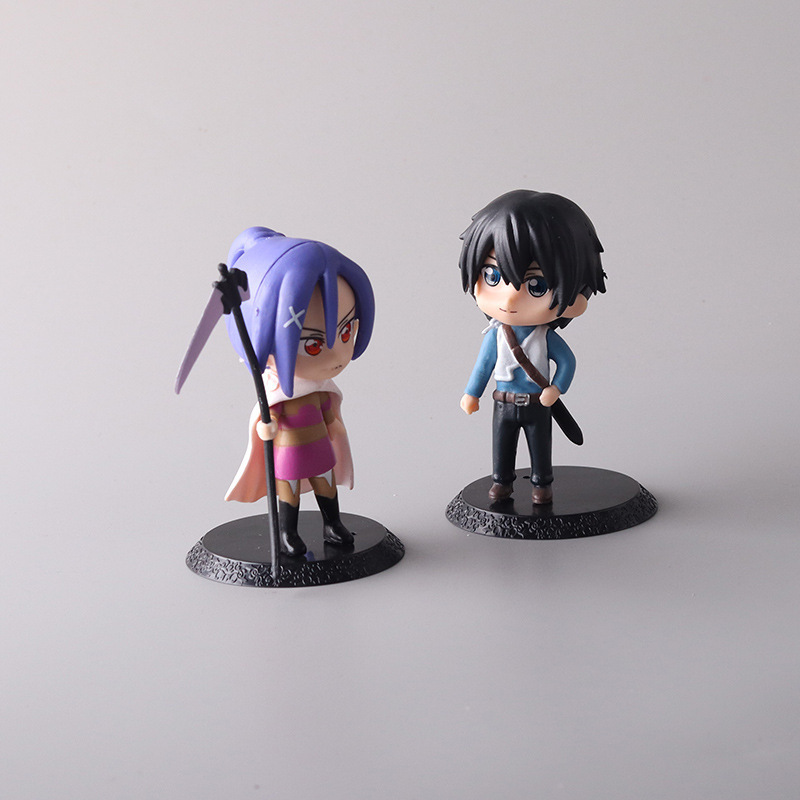 Cartoons Ornaments Toys Kirigaya Kazuto Yuuki Asuna Figures Set Sword Art Online Anime Action Figures