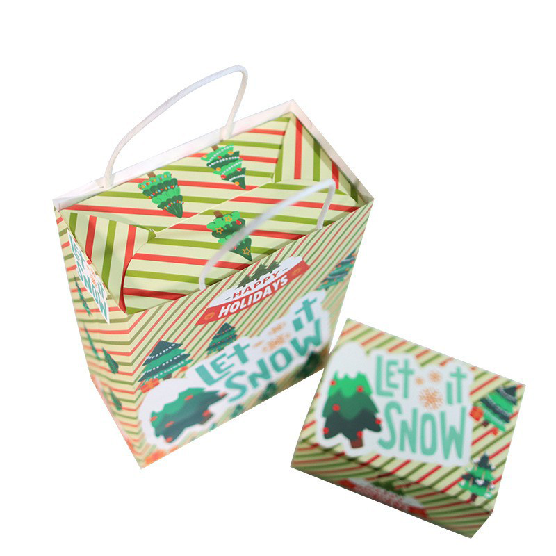 Custom Tote Bag Thickened Birthday Gift Bag Christmas Tin Box For Gift Candy Cookie Package