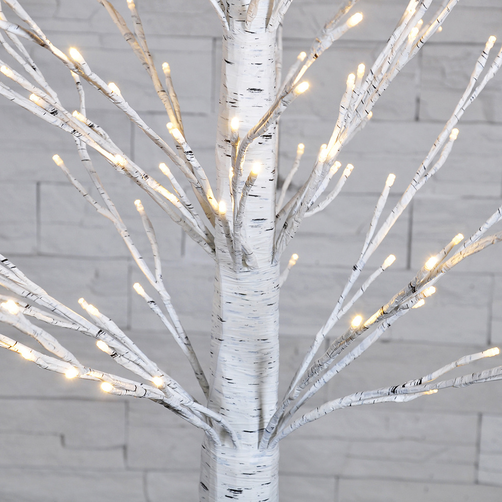 Hot Sale 71in 600LED White Branches Steady Enameled Wire Tree Light Christmas Decoration Light For Garden Festival Room