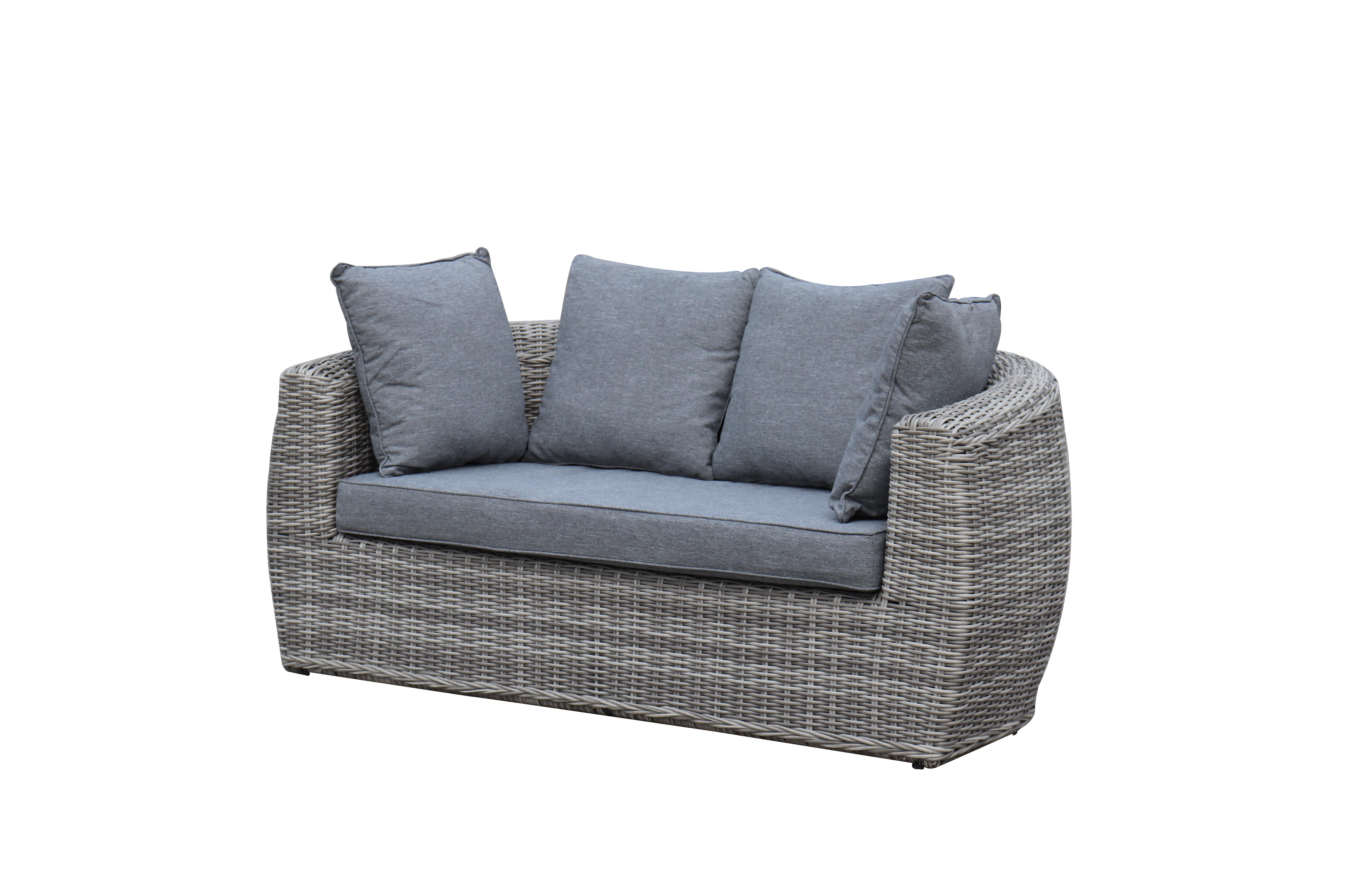 Model Garden Furniture Outdoor Sofa With Modern Design Luxury PE Rattan Sofa Set Of 5 Modern Patio Rattan Water Proof Sofa Set