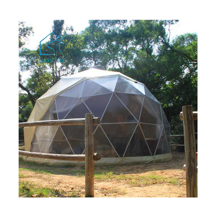 Diameter 6m Luxury Heated Yurt Dome House Igloo Camping Tent For Sale