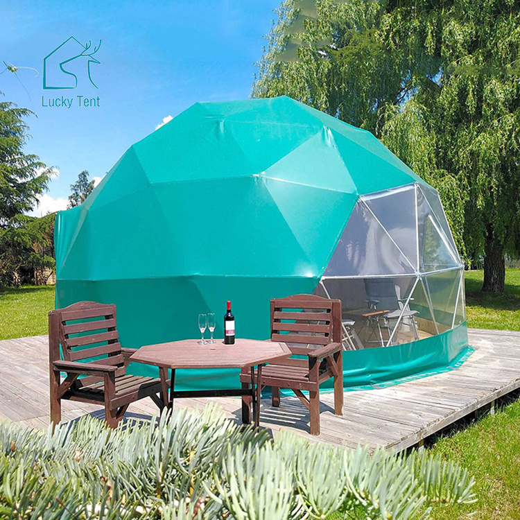 Luxury Round Yurt Tent Outdoor Hotel Style Glamping Geodesic Dome House Tent For Sale