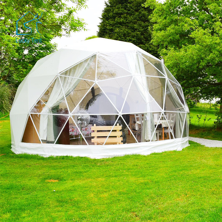 Heavy Duty Camping Dome House Heated Outdoor Winter Steel Half Sphere Tent