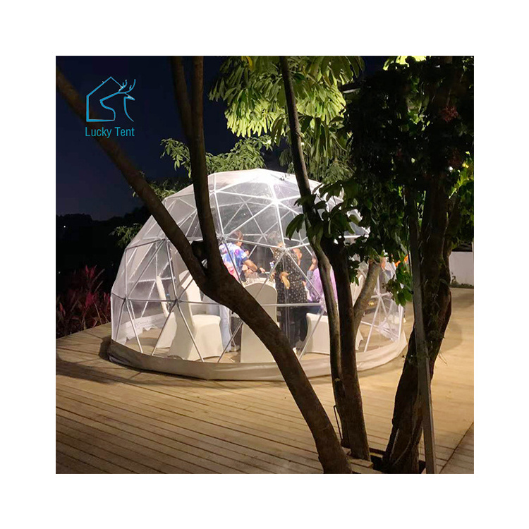 12ft luxury outdoor transparent hotel plastic clear dome garden igloo tent for coffee