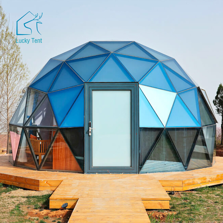 Glass Dome Roof House Aluminum Profiles Geodesic Dome Tent for Camp And Glamping