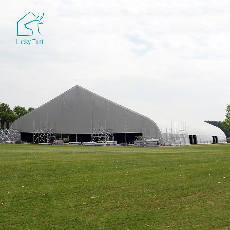 TFS Tent Waterproof PVC Warehouse Tent Large Aircraft Hangar Tent Container For Helicopter Storage