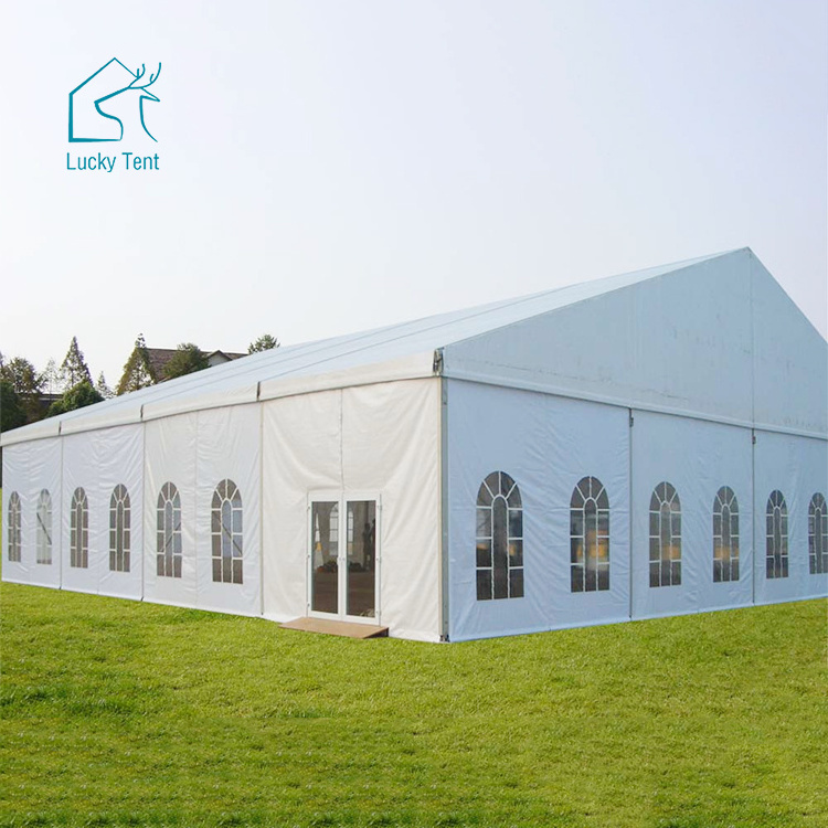 Outdoor Luxury 15x20m 200 Seaters Clear Roof Marquee Tents Transparent For Wedding Party