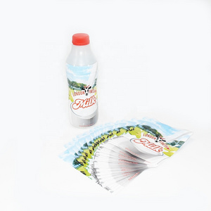 Customized Pvc Pet Pof Plastic Shrink Wrap Bottle Labels/ Shrinkable Sleeve For Glass Bottle