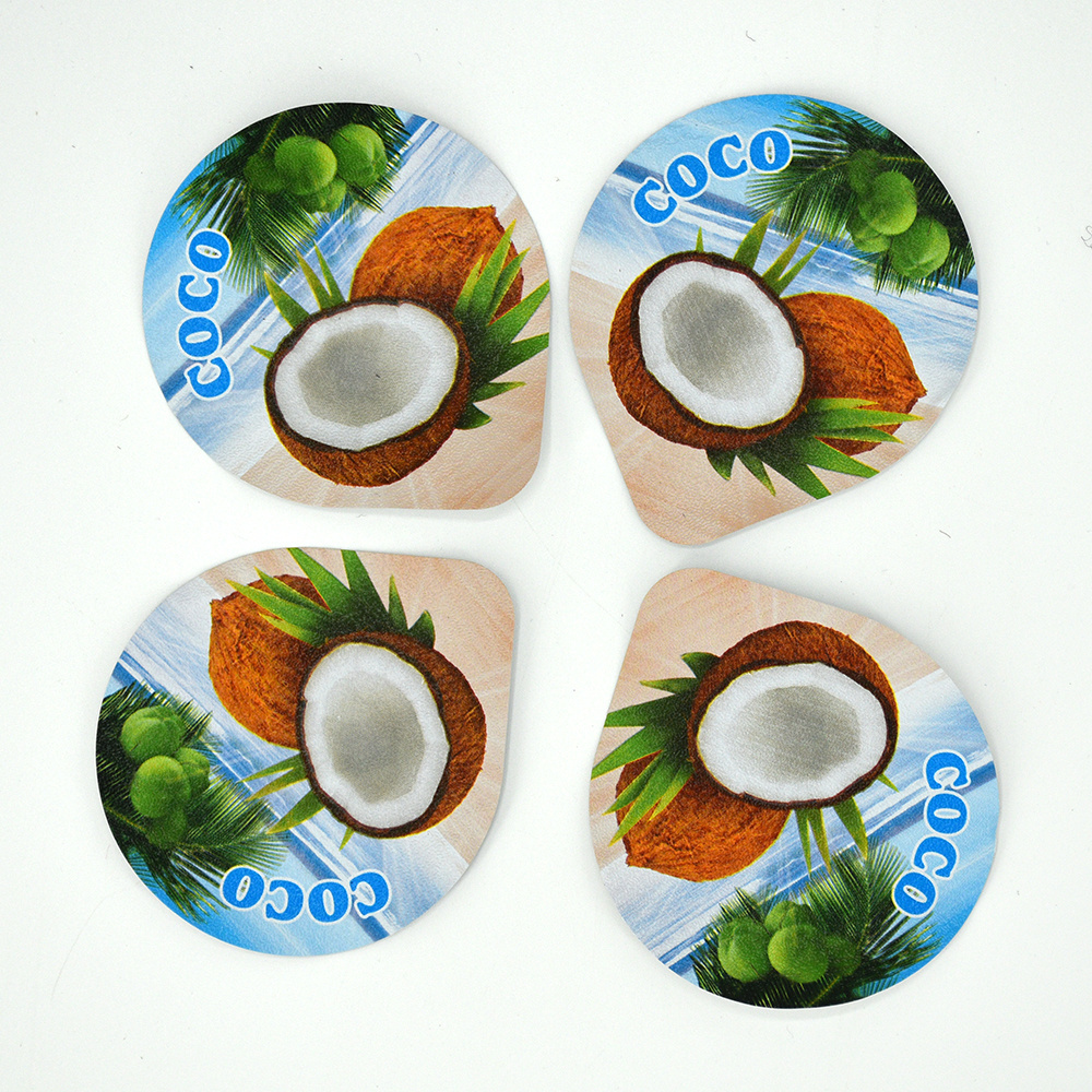 Luckytime Wholesale Custom Printing Sealing Aluminium Foil Lid for Yogurt Package and Other Plastic& Paper Cups