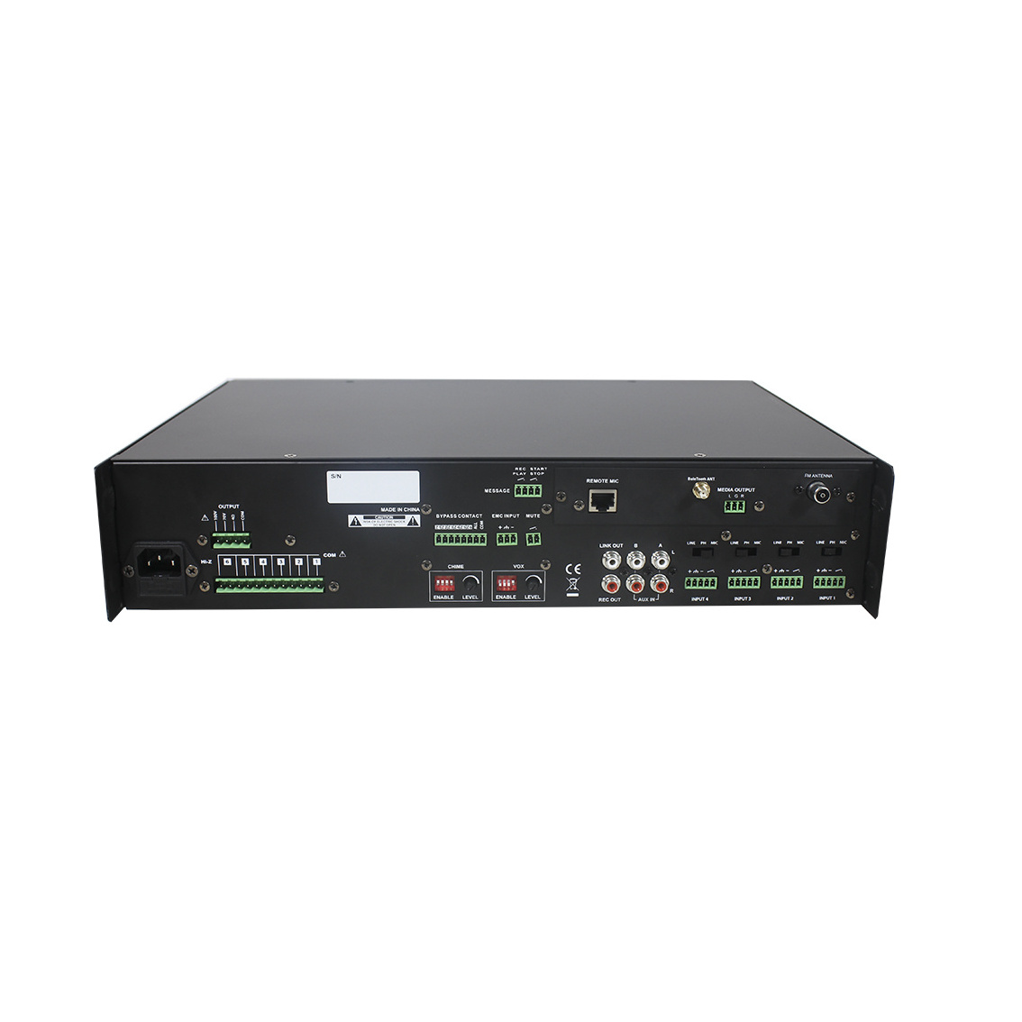 T 6 Zones 480W Audio Power Amplifier Good Sound Effector Mixer Amplifier With Independent Volume Control