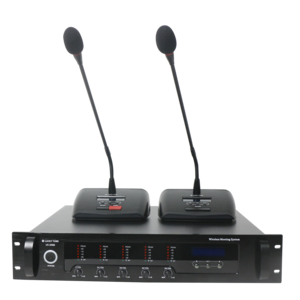 T UHF FM Wireless Digital Conference System Microphone Interpretation Voting Audio Video Conference System For Meeting Room