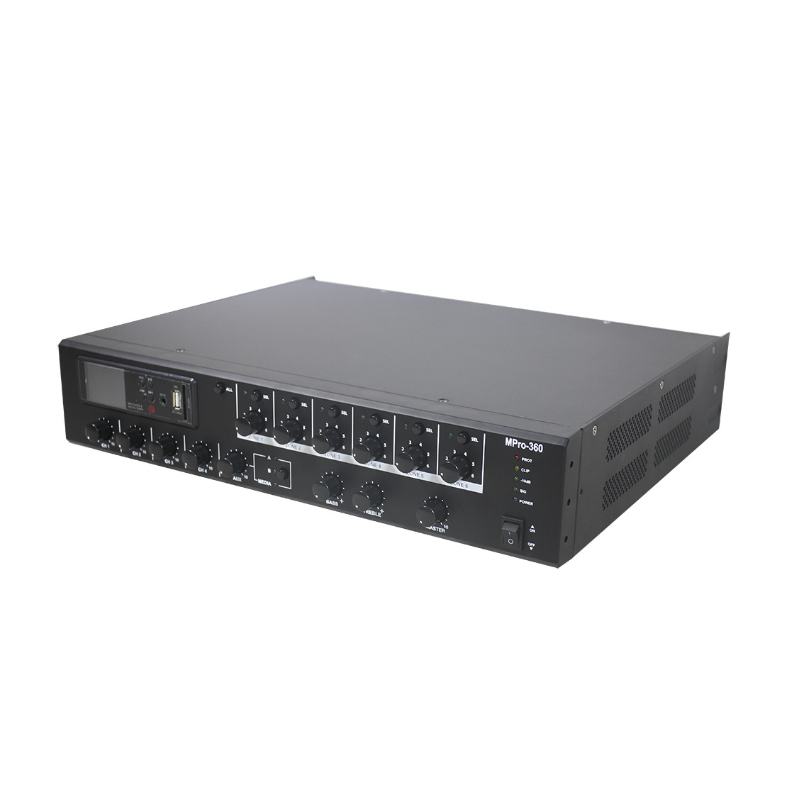 T 6 Zones 480W Audio Power Amplifier Good Sound Effector Mixer Amplifier With Independent Volume Control