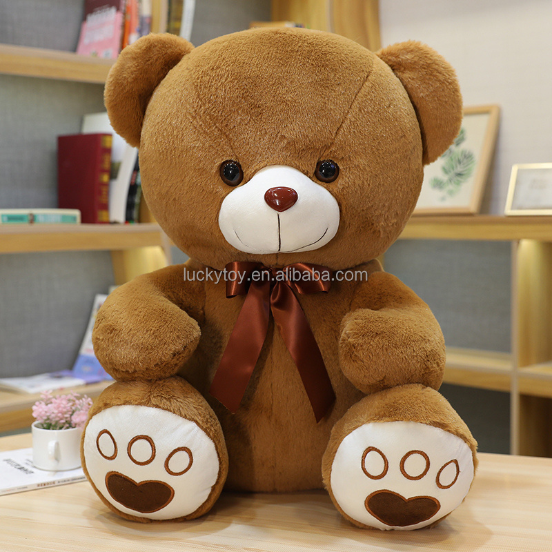 LUCKY Toy 35cm custom valentine teddy bear plush toy manufacturer low moq plush teddy bear