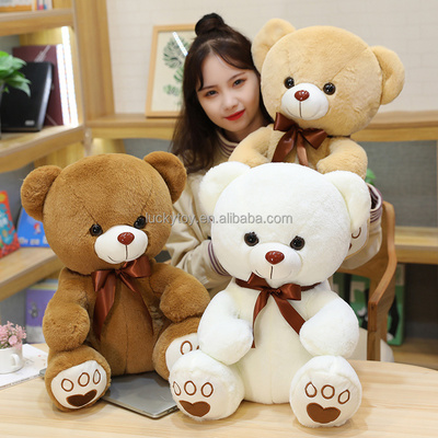 LUCKY Toy 35cm custom valentine teddy bear plush toy manufacturer low moq plush teddy bear