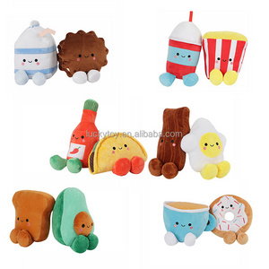 Factory direct sale Milk Cookie soft Plush Food Toys Stuffed Animal Custom Cute Plush Toy Gifts For Kids