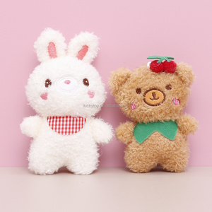 plush animal keychain toys mini custom doll toy for claw machine