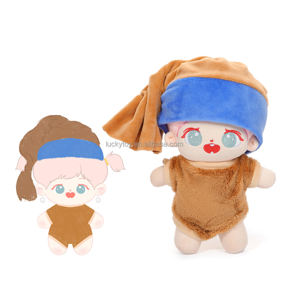 OEM custom stuffed animal Doll  custom plush toy Doll Design Custom Idol Doll Character Plush Mascot