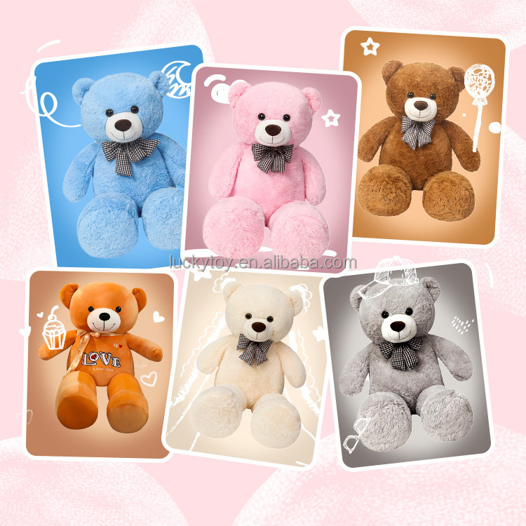 different size giant teddy bear skin unstuffed plush animal toys unstuffed teddy bear skins soft plush toy skin