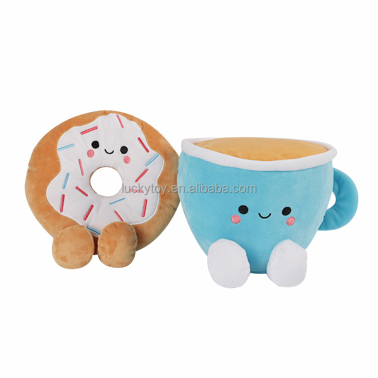 Factory direct sale Milk Cookie soft Plush Food Toys Stuffed Animal Custom Cute Plush Toy Gifts For Kids