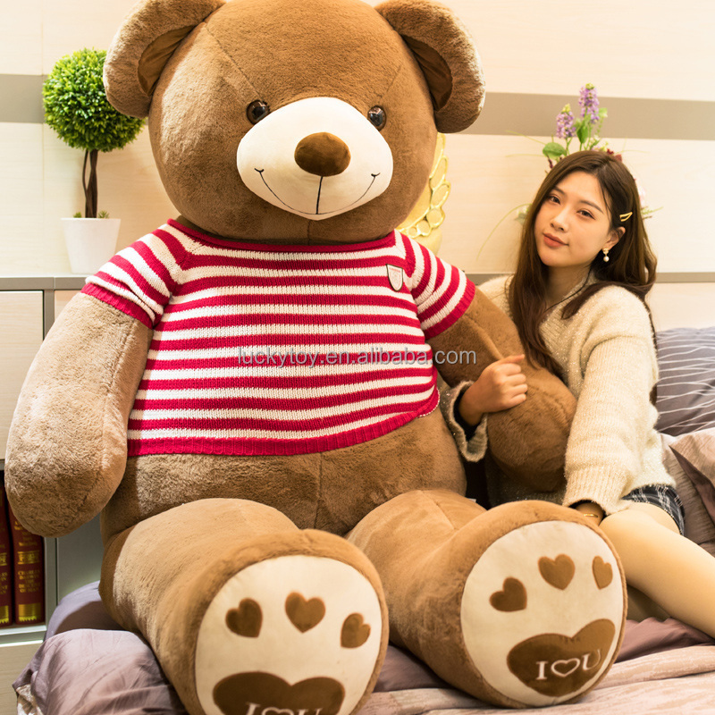 different size giant teddy bear skin unstuffed plush animal toys unstuffed teddy bear skins soft plush toy skin