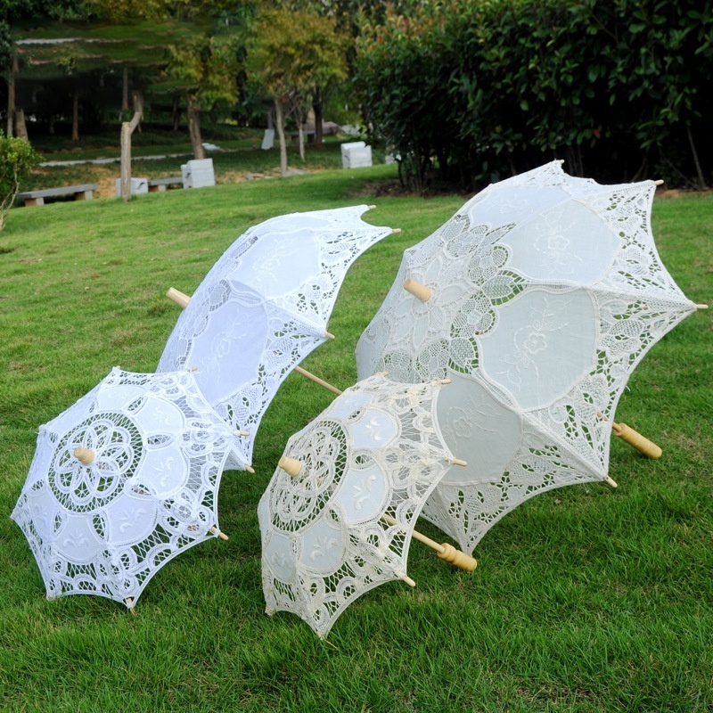 YS002 Wholesale style outdoor waterproof decoration bamboo umbrellas for wedding