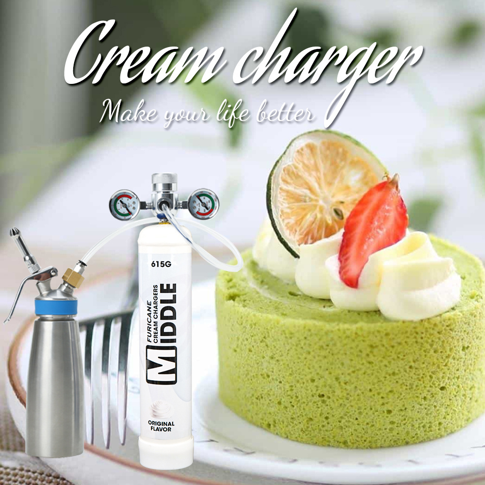 Furicane 1L 615g Wholesale Whip Cream Gas Cylinder whipped cream chargers for bulk buy