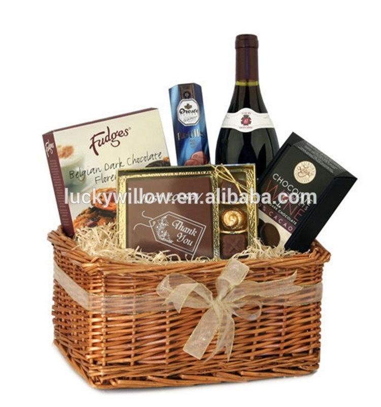 Wholesale gift baskets Christmas wicker baskets rattan storage basket