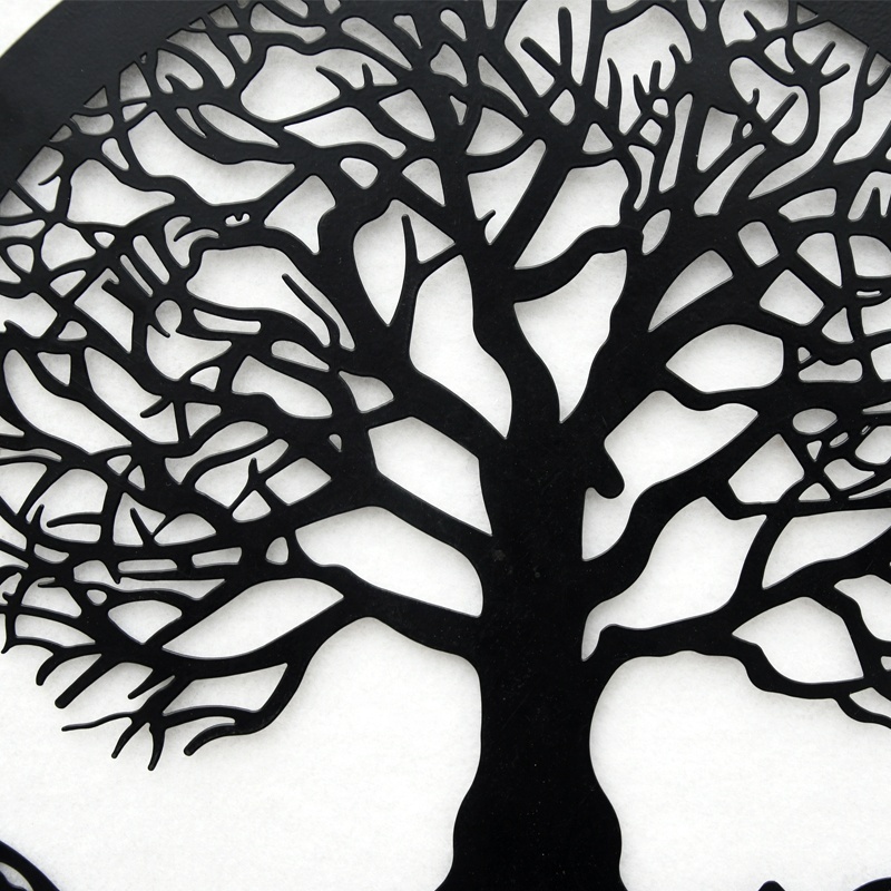 Tree of Life Metal Wall Art Wall Hanging Family Tree Wall Decor Hanging Garden Sculptures for Bedroom Living Room Deco