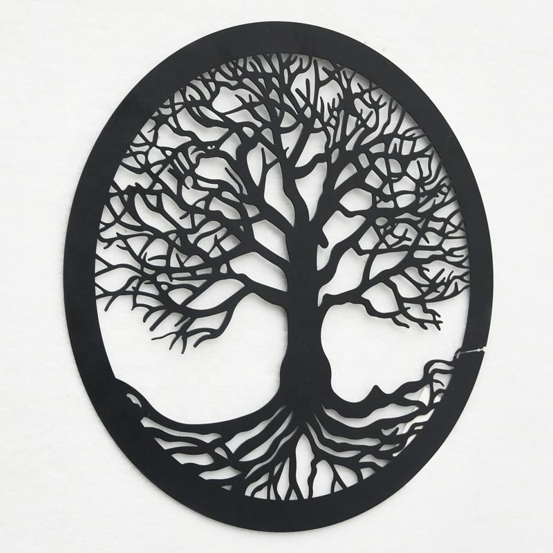 Tree of Life Metal Wall Art Wall Hanging Family Tree Wall Decor Hanging Garden Sculptures for Bedroom Living Room Deco