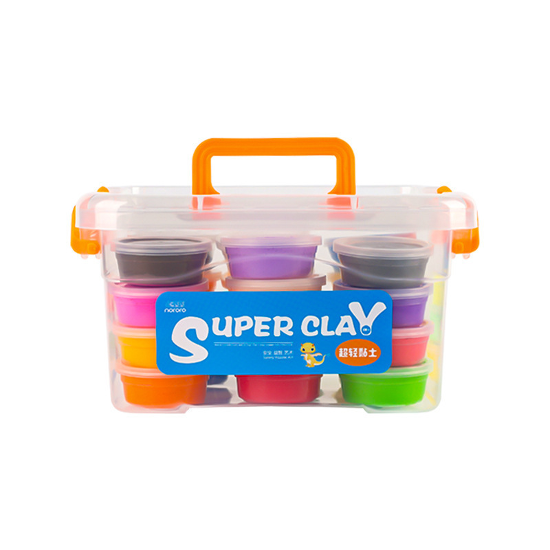 Super Soft Clay 24 Colors Fluffy Slime Mix Baking Making Supplies Modeling Air Dry Playdough Kids Toys