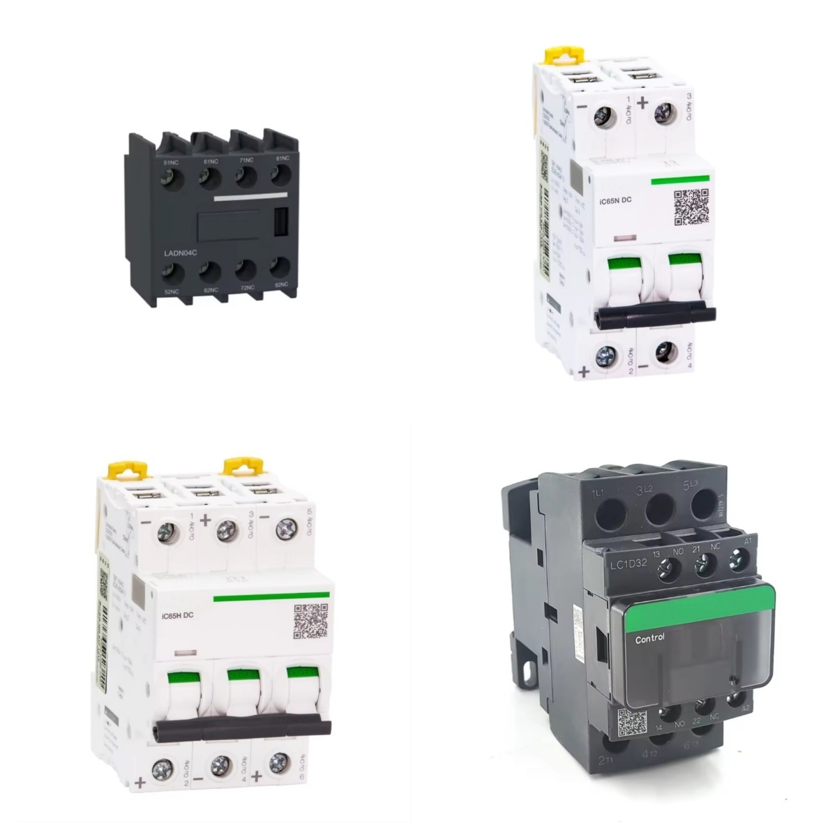 Contactor auxiliary contact LC1-D65004M7	LC1-D6511CC5N	LC1-D620M7C	LC1-D620Q7C