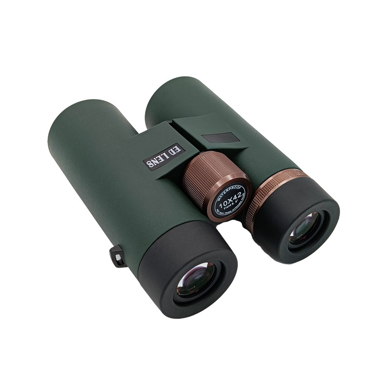 Lucrehulk High Power Ed 8x42 Binocular Telescope with Long Range Waterproof BAK4 Roof Binoculars For Sale