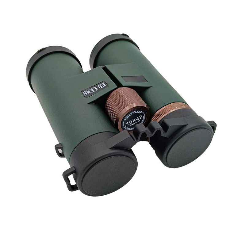 Lucrehulk High Power Ed 8x42 Binocular Telescope with Long Range Waterproof BAK4 Roof Binoculars For Sale