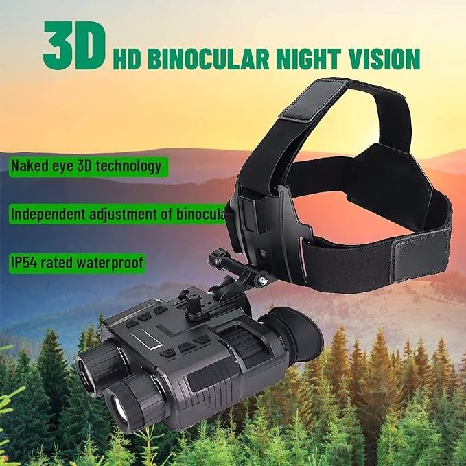 Night Vision Goggles Adult Night Vision Binoculars, Digital Infrared Goggles with Night Vision,8X Optical Zoom