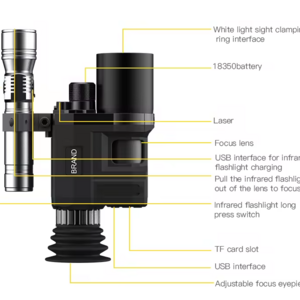 PVS-14 Night Vision Monocular P45 Gen 3 White Phosphor MX10130 Image Intensifier Tube Monocular