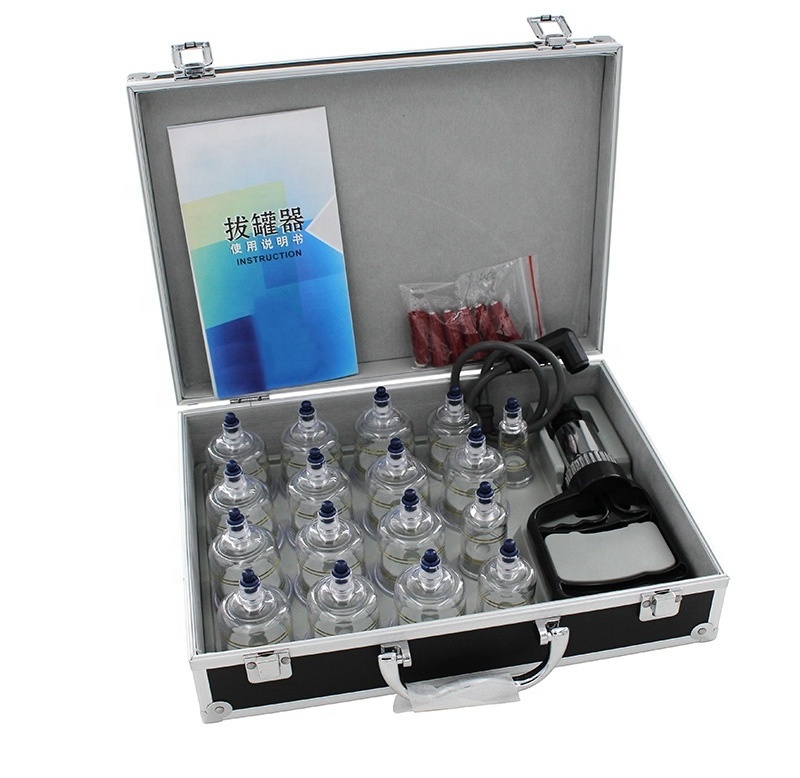 Chinese Traditional Medicine Korea Style 19pcs Professional Cupping Therapy Equipment Sets