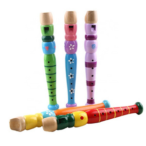 Early Educational baby Music wooden Toy Flute