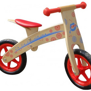 Preschool Wooden Walking Beginner Tricycle Wooden Kids Baby Balance Bike Riding Toys for Toddlers