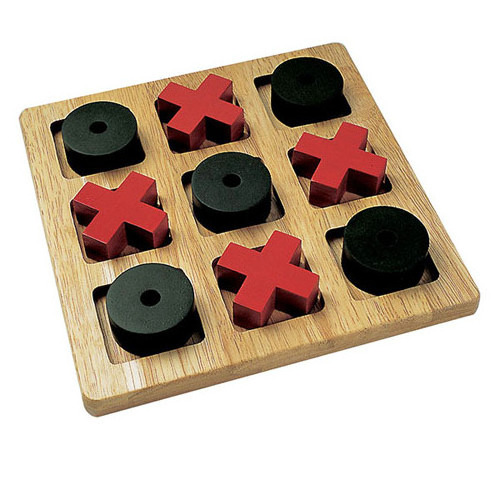 Tic Tac Toe Family Games Classic Board Games Wooden for Kids and Adults Tic Tac Toe