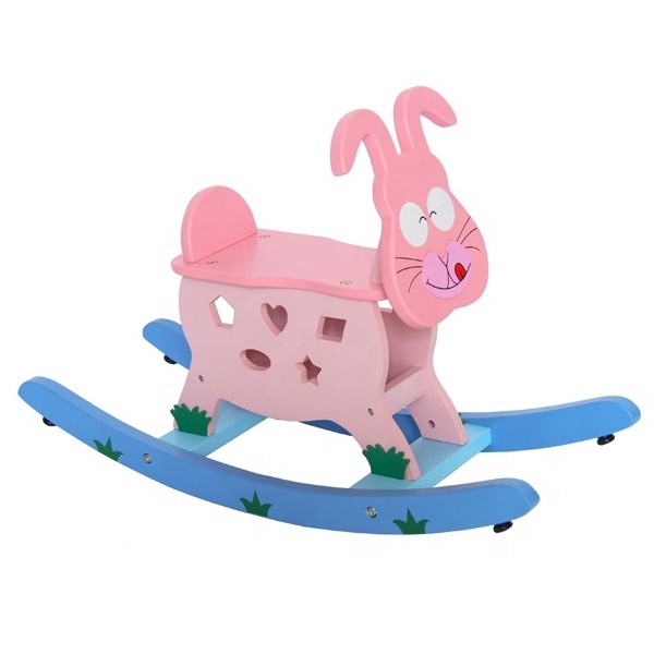 Wholesale Cheap Kids Wooden Rocking Horse Toy