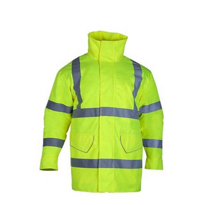 Wholesale high quality Winter Collar Waterproof Men Windbreaker Bomber Reflective Clothing Work Safety Hi Vis Jacket USA 2024