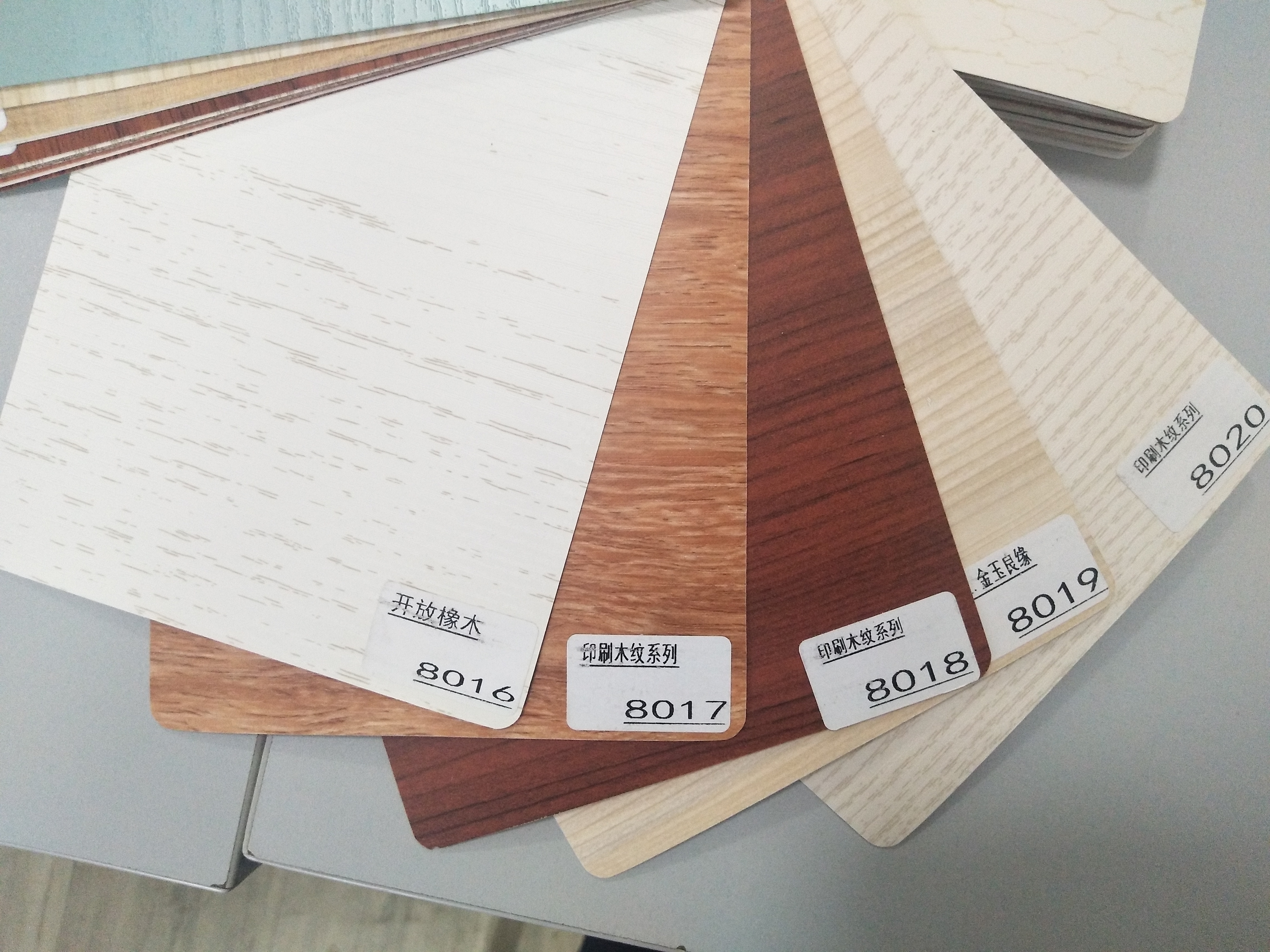 Matt wood grain PVC decorative design film and pvc membrane foil FOR furniture laminate and wood kitchen cabinet