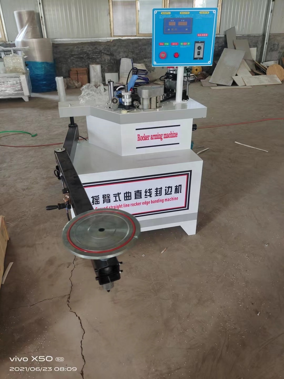 Swing arm edge sealing machine small edge banding machine Rocker edge banding machine