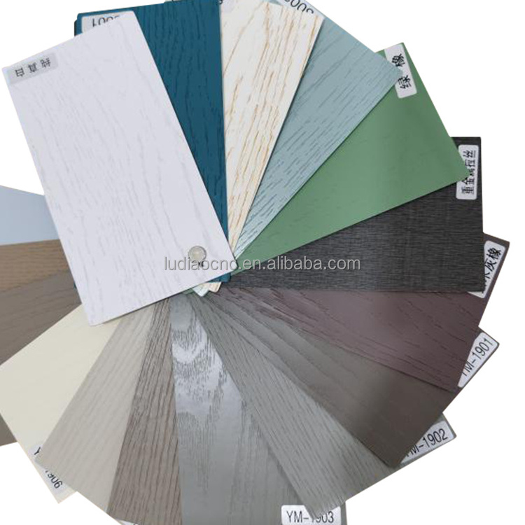 Matt wood grain PVC decorative design film and pvc membrane foil FOR furniture laminate and wood kitchen cabinet