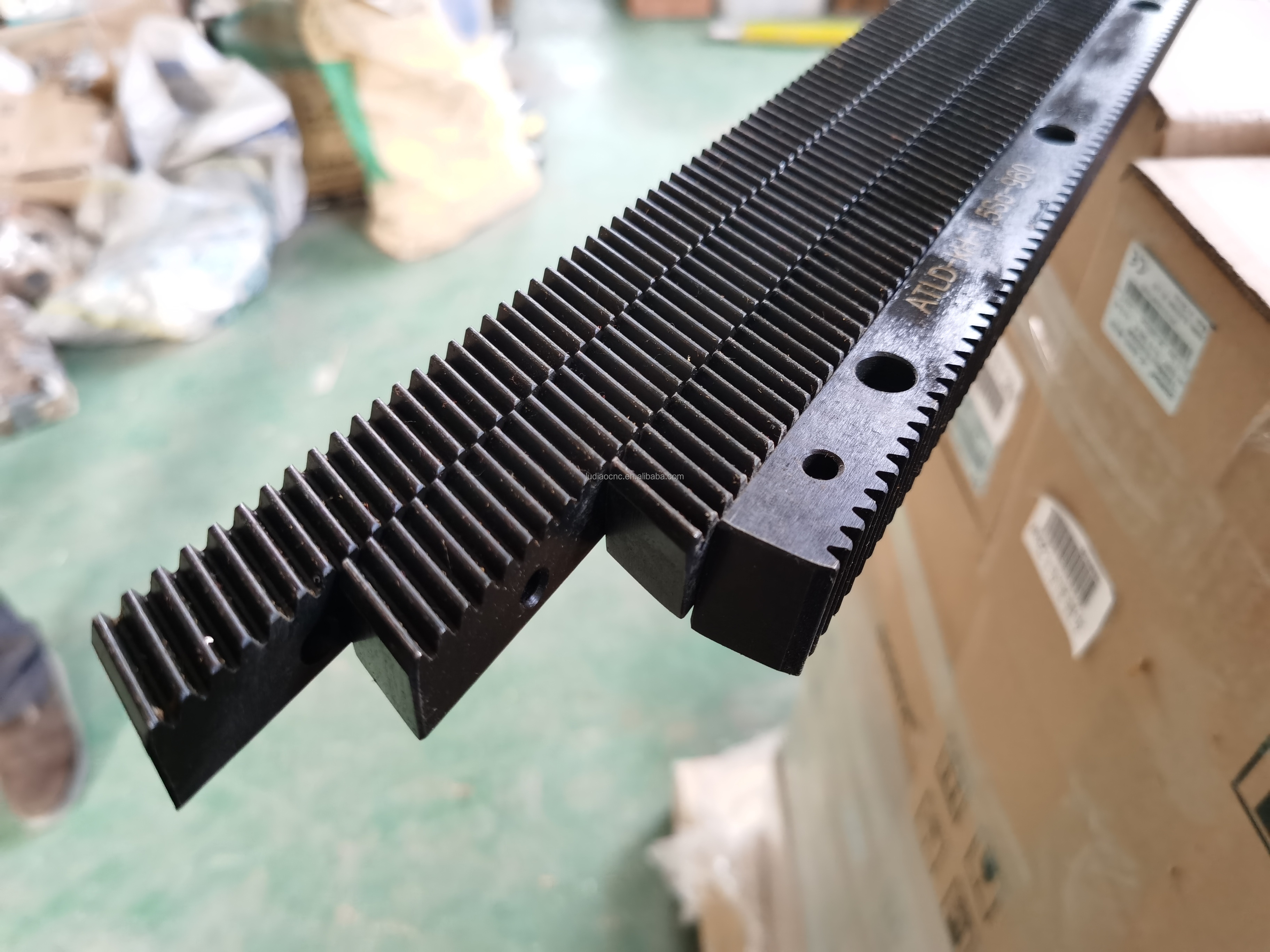 Rack Pinion Custom Made CNC 1.25M 1.5M 2M Straight Helical Curved Round Steel Gear Rack With Pinion Gear