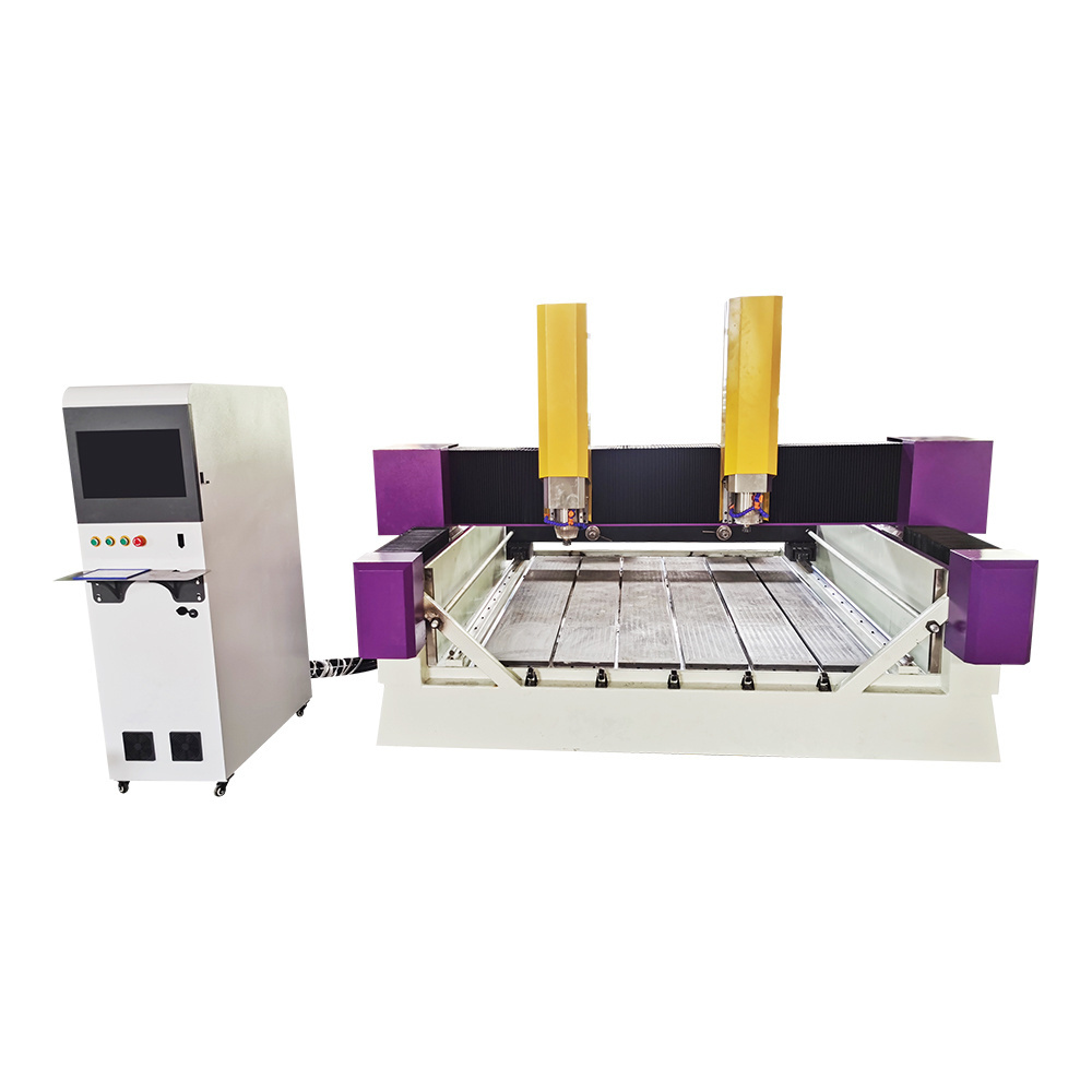 1825  CNC Stone engraving machine cnc router marble granite cutting machine headstone carving milling edge polishing machinery